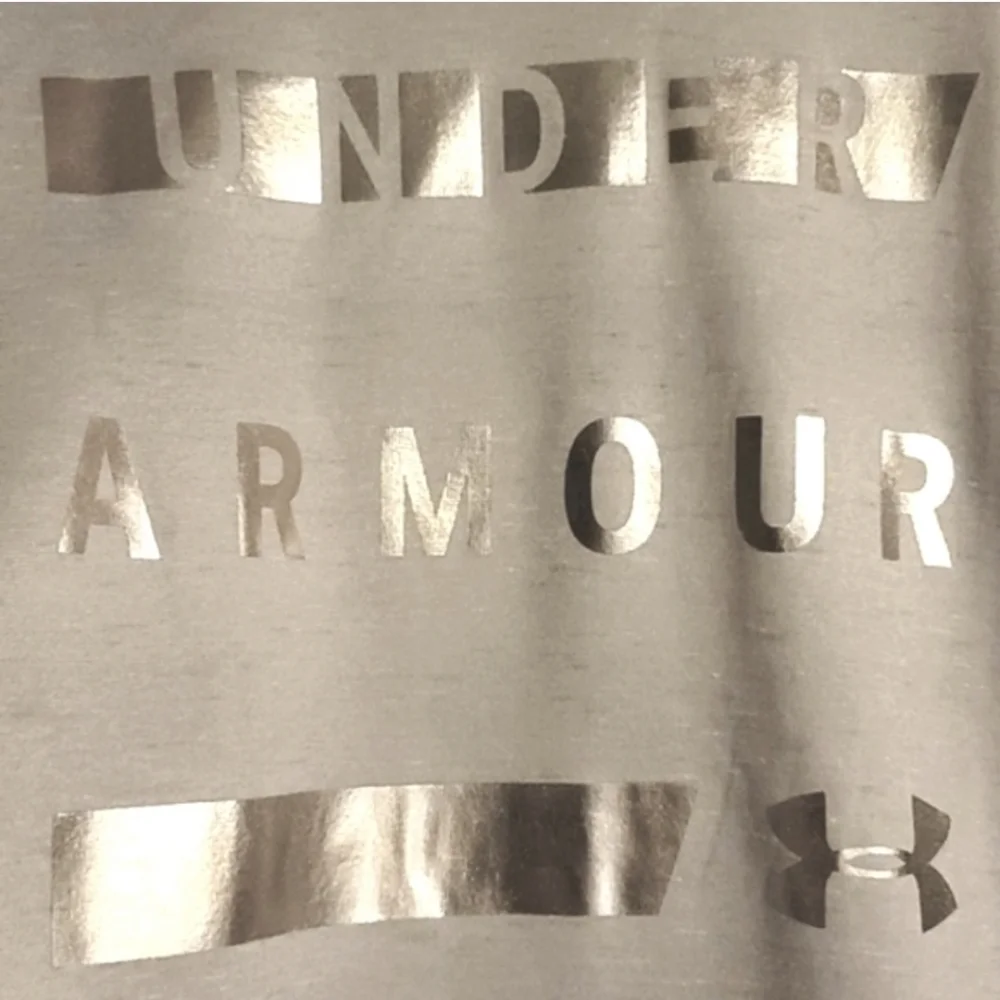 Under Armour Pullover Fleece Hoodie Sweatshirt Steal Gray Silver